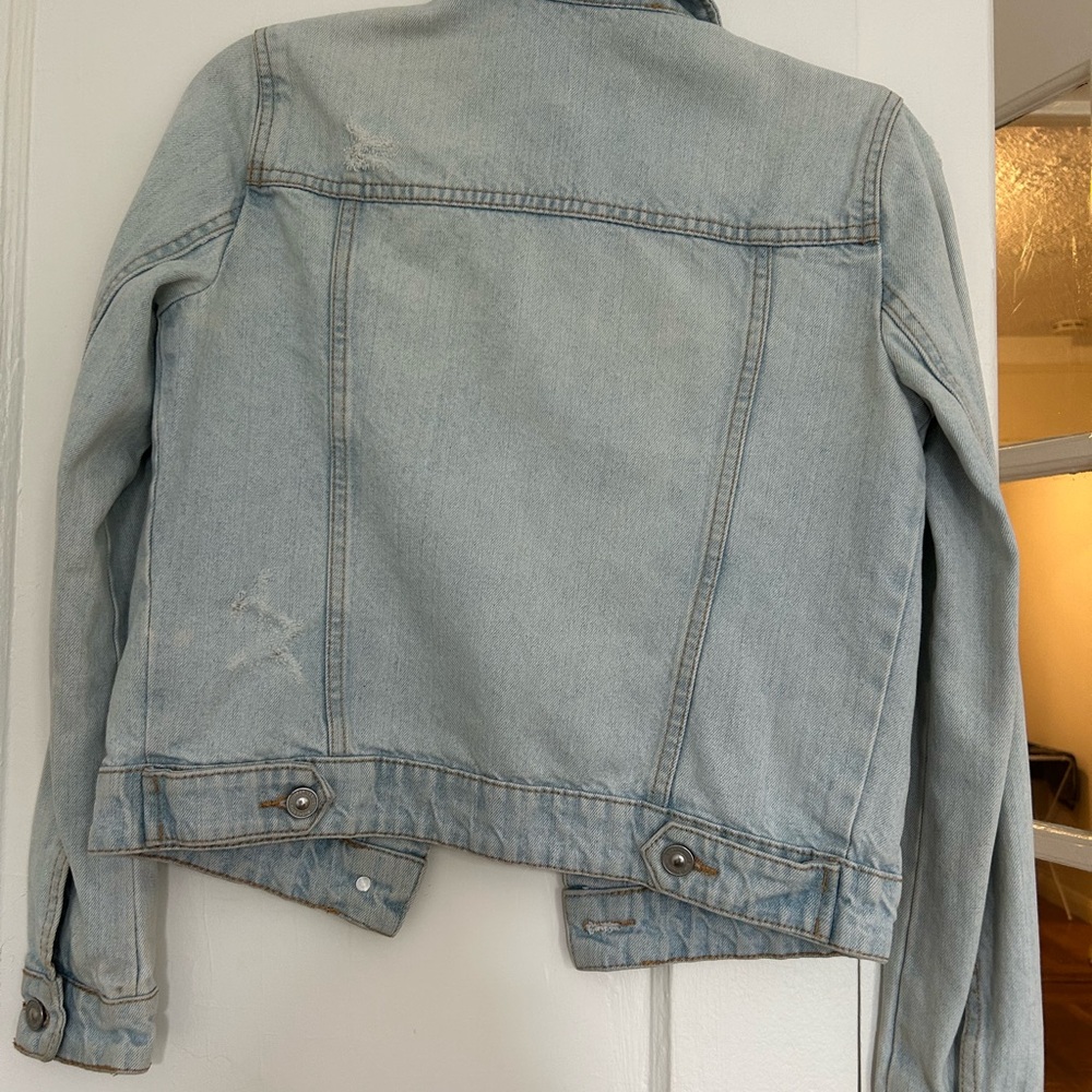 Stradivarius Light Blue Jean Jacket - Picture 2 of 3